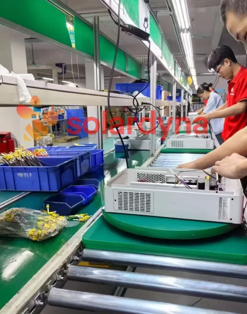 PCB-board-assembly-for-5kW-low-voltage-solar-inverter-showing-capacitors