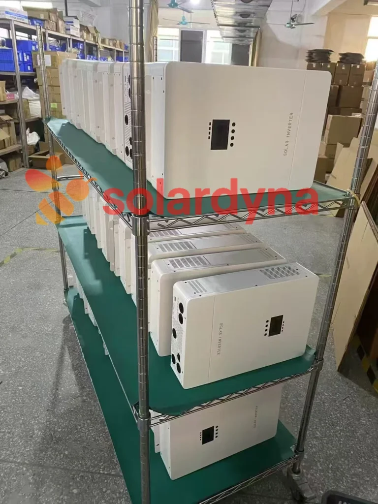 UN38.3 certified 51.2V lithium battery pack packed with 5kW hybrid inverter for export