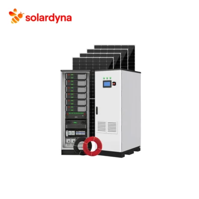 30kW 50kWh commercial energy storage cabinet with integrated LiFePO4 battery and hybrid inverter for C&I solar applications