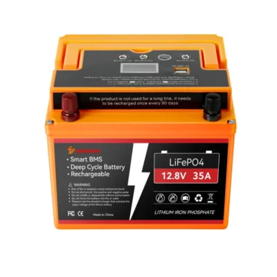SolarDyna 12V LiFePO4 Lithium Battery with Digital LED Display and Smart BMS - 35Ah to 300Ah Capacity Range