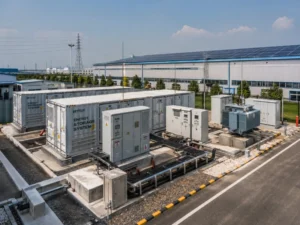 commercial energy storage system with solar inverter in factory environment