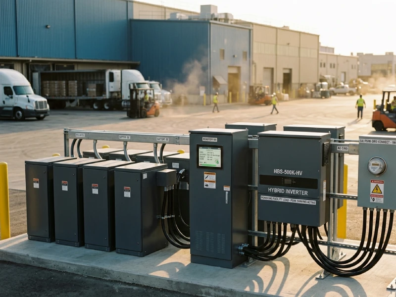 commercial energy storage system supporting industrial power load