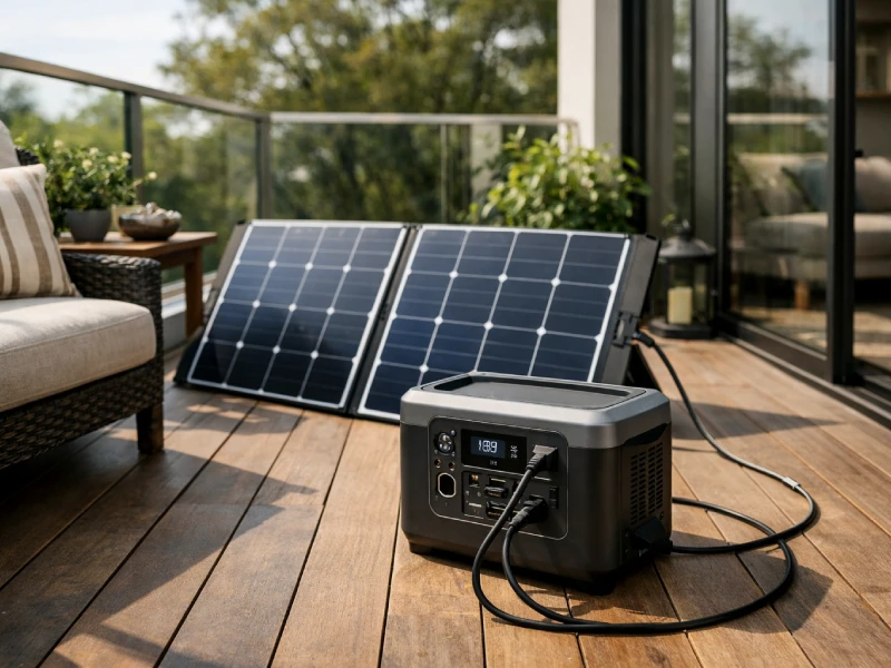 portable power station with solar panels for home and outdoor applications