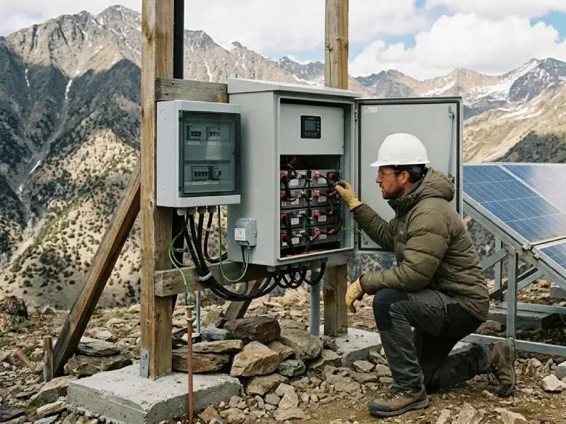 Outdoor ESS battery cabinet designed for coastal solar energy applications