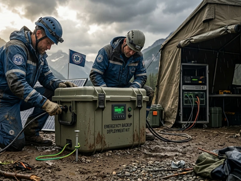 Portable LiFePO4 energy storage system supporting emergency field operations