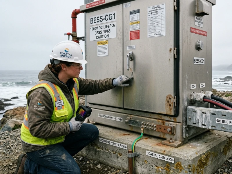 Coastal energy storage battery cabinet designed for long-term operation under salt spray conditions