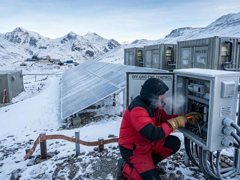 High-altitude off-grid microgrid ESS system with solar integration and diesel backup in mountainous region